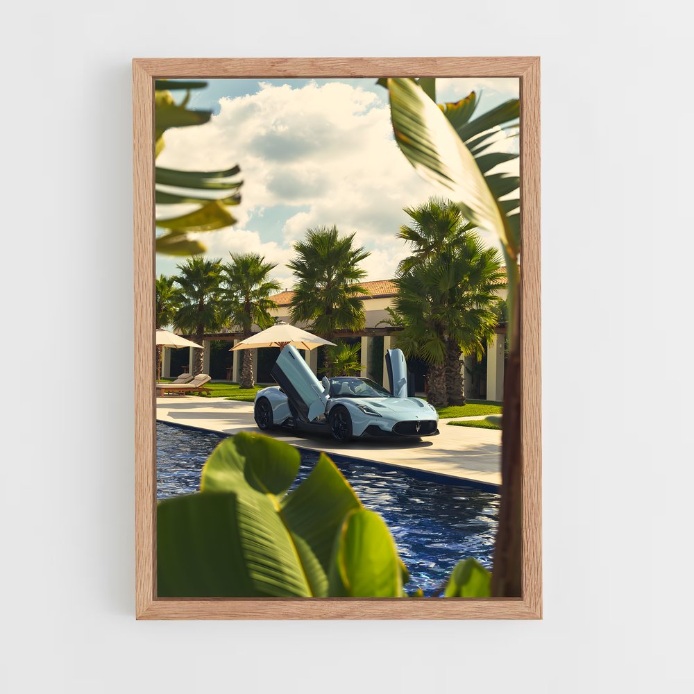 Poster Palm Paradise – affiche Maserati (vue 4)